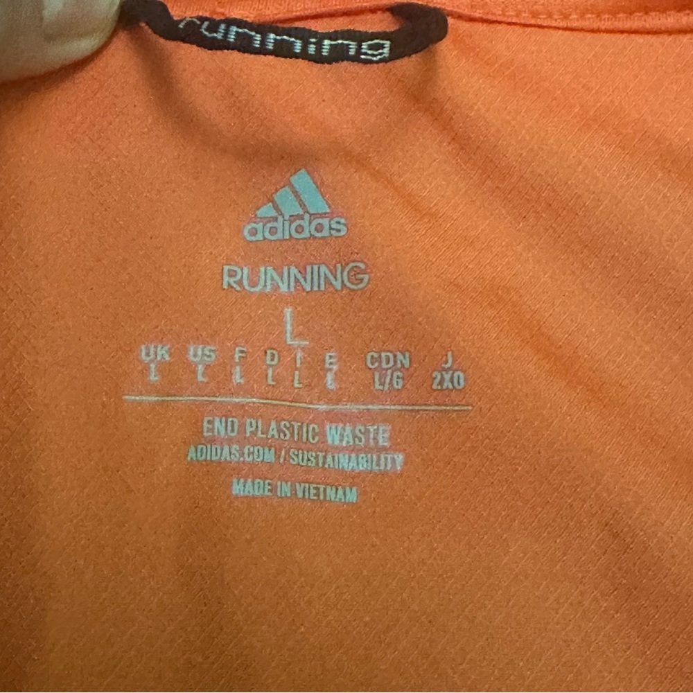 Adidas Men's Vibrant Orange Windbreaker - Picture 5 of 9